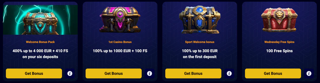 BlitzBet Casino current promotions and special deals