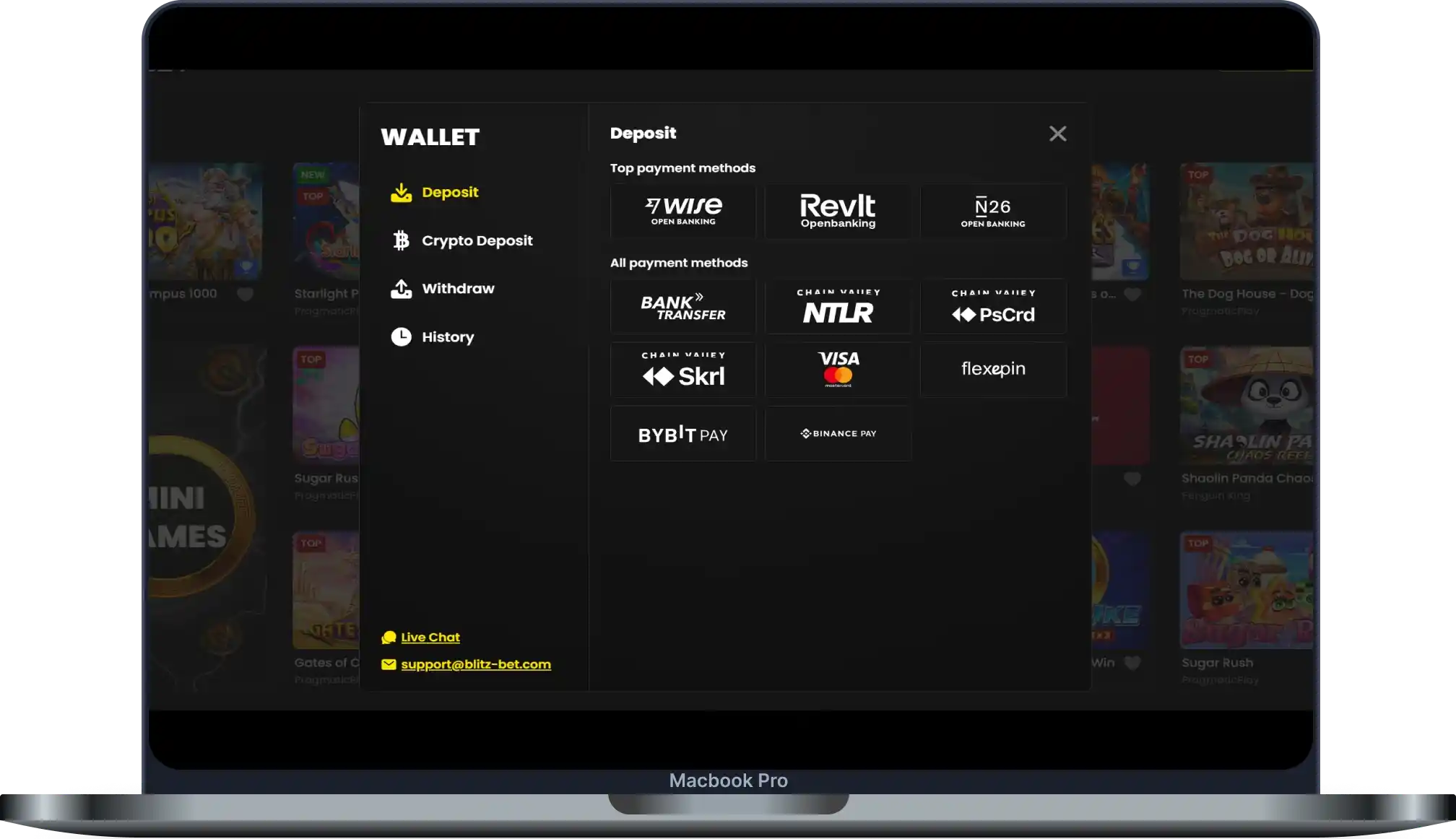 Banking at Blitz-Bet