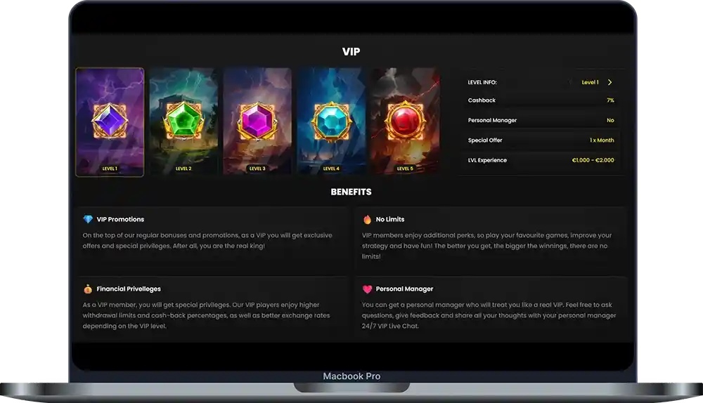 VIP Status at Blitz-Bet